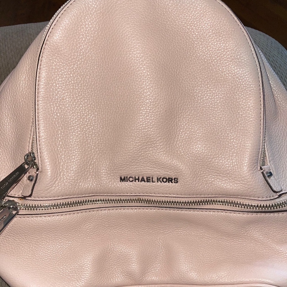 Michael Kors light pink backpack